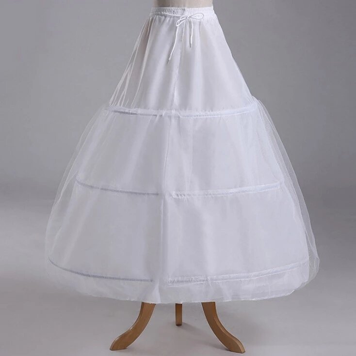 New 3 Rings Petticoat For Wedding Dress Elastic Band Lace Up Can Be Adjustable Accessories