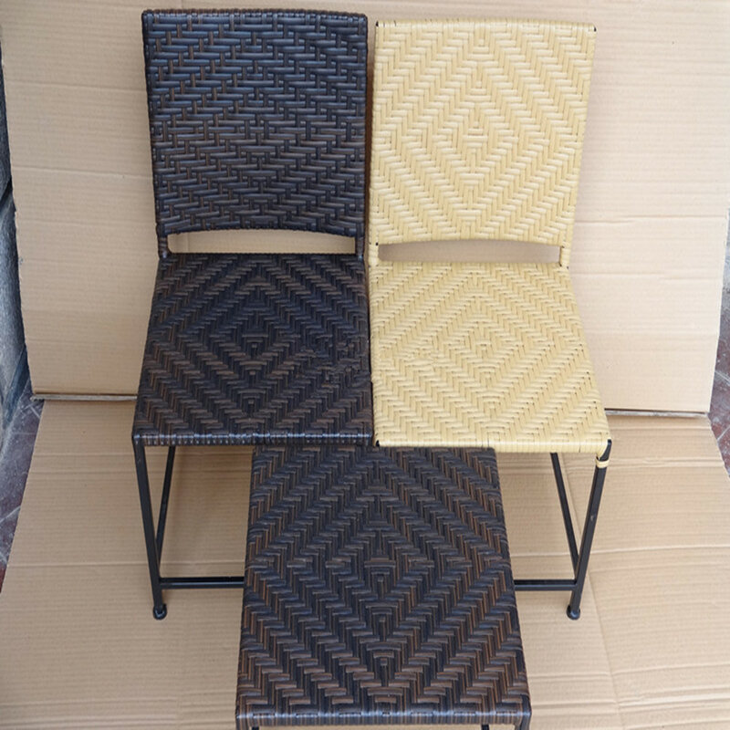 合成籐織り材,65メートルのコーヒーグラデーション,フラット,ニットおよび修理用のプラスチック籐,椅子のテーブル