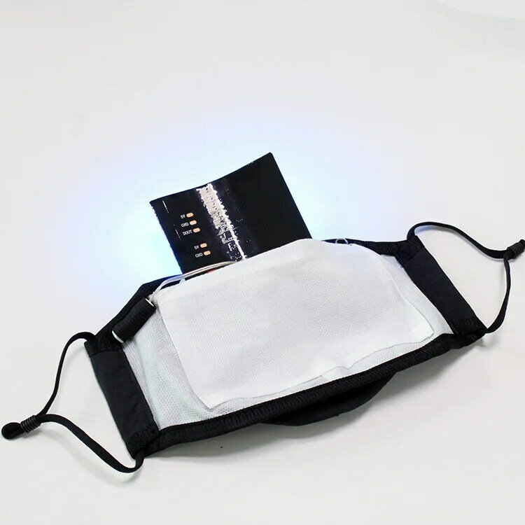 Hot Fashion LED Light up Face Mask Glowing Voice Control Change Colors Face Mask Reusable Mask for Halloween Christmas