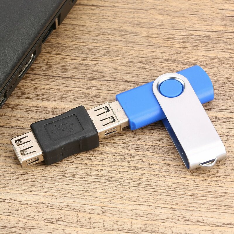 USB 2.0 Tipe A Perempuan Ke Perempuan Coupler USB Adaptor Konektor Ke F / F Konverter Aplikasi Dalam Pencahayaan