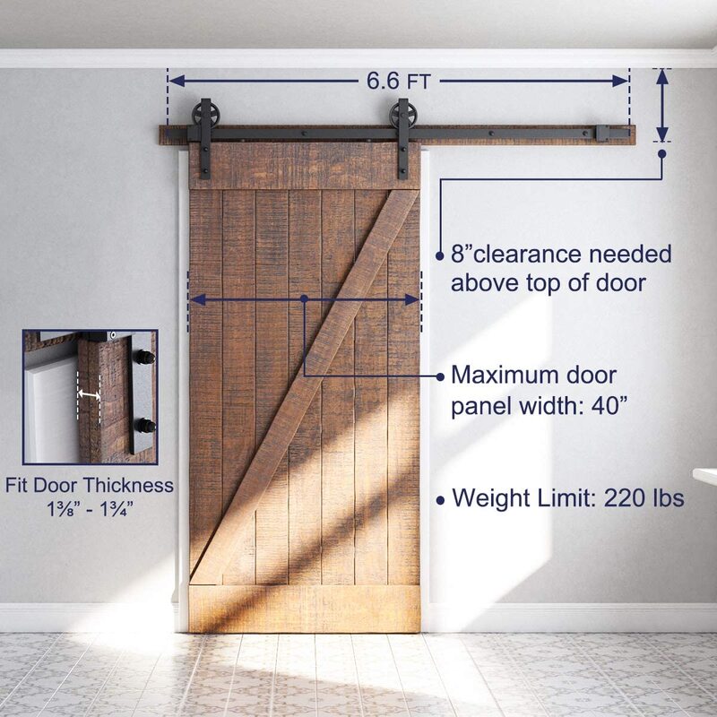 Оборудование для раздвижной двери сарая комплект Rail промышленный сарай деревянные двери межкомнатные двери шкафа Кухня дверь комплект трек Системы оборудования