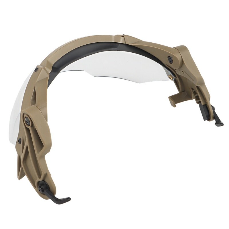 전술 헬멧 플립 브릴 고품질 조정 가능한 에어 소프트 페인트 볼 방풍 안개 방지 Cs Wargame 보호 새로운 브릴