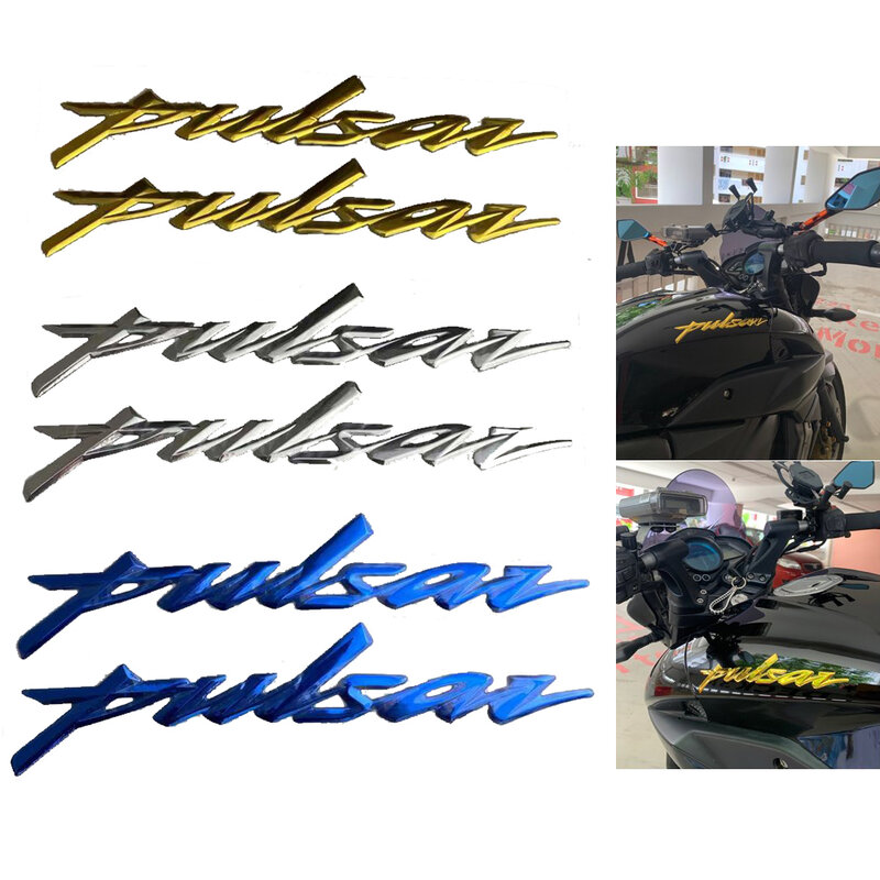 Emblema 3D para motocicleta, calcomanía para Pulsar rueda de tanque, para Bajaj Pulsar 200NS COME 200 RS200 Pulsar 150 180/180f 220F