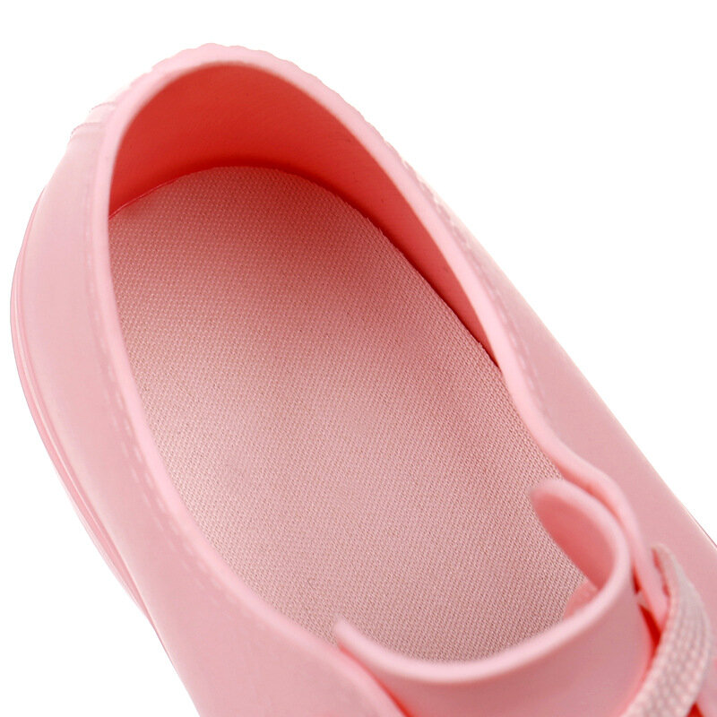 Dropshipping 2020 botas de chuva sapatos água deslizamento mulher branco tênis à prova dspring água primavera verão feminino sapatos casuais borracha