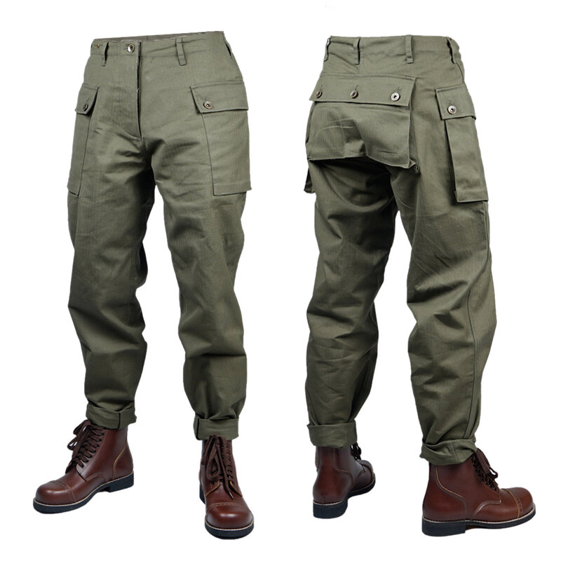 Perang Dunia II WW2 Perang Vietnam Kami Tentara P44 Celana Seragam Celana Perang Peragaan
