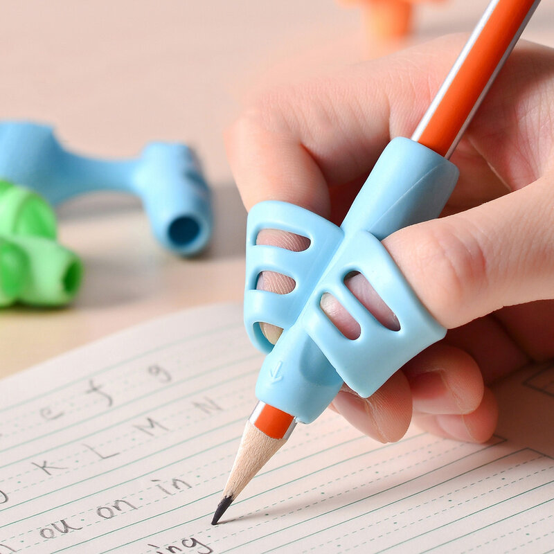 1Pcs 2 Pcs 5Pcs Bleistift Halter Kinder Anfänger Schreiben Lernen Silikon Hilfe Grip Haltung Korrektur Werkzeug Student Lieferungen