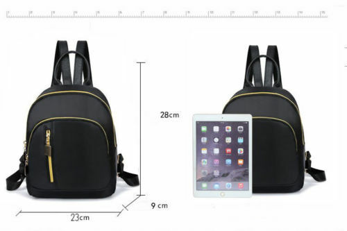 Mochila Oxford impermeable para mujer y niña, bolso escolar informal de nailon negro, bolso de hombro de viaje de alta calidad, novedad