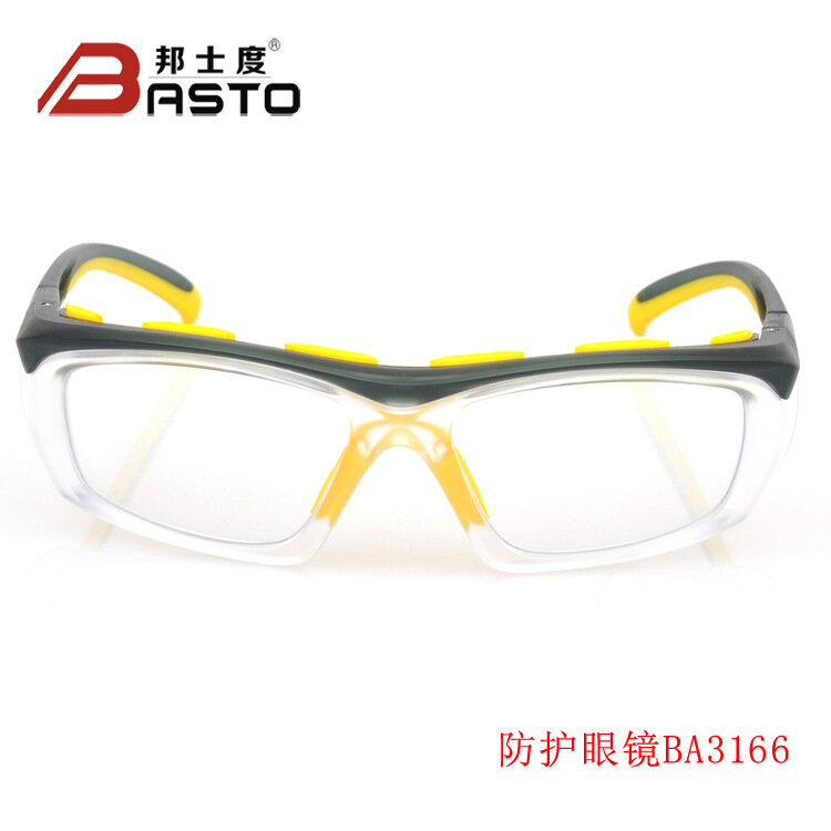 Óculos de proteção laboral com óculos myopic, opção de lente para proteção laboral, óculos resistentes a impacto, óculos de segurança anti-neblina