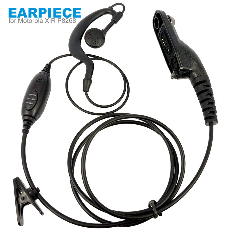 PTT earphone Headset mikrofon untuk Motorola Xir P8268 P8668 APX6000 APX7000 APX2000 DP3400 DP3600 DP4400 DP4800 DGP6150 Walkie Talkie
