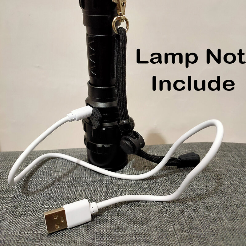 Carregador de cabo micro USB, Carregador D5 para lanterna, Farol, Lâmpada de mesa, Luz de trabalho, Telefone