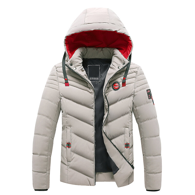 Homens 2023 inverno novo quente clássico com capuz à prova de vento grosso quente jaqueta casaco parka masculino moda bolso múltiplo casual marca parka