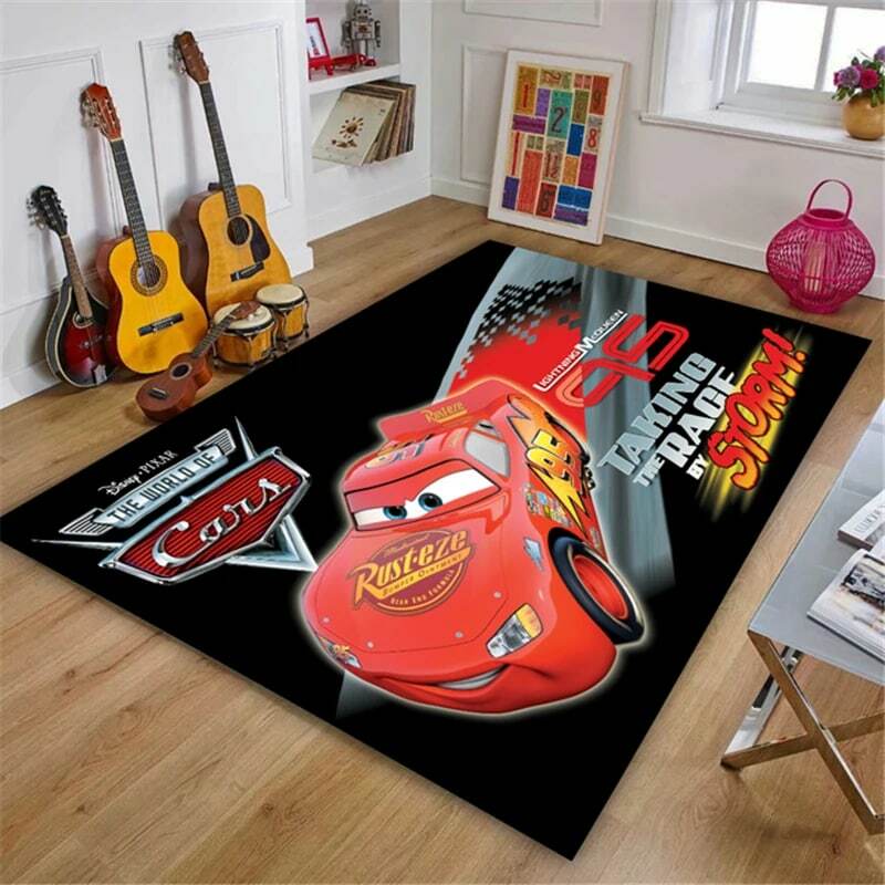 80x160cm Disney McQueen Baby Playmat  Rugs for Boys Bedroom  Bedroom Carpet for Boys   Kitchen Mats  Baby Activity Gym