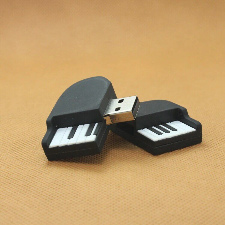 Đèn LED Cổng USB Đàn Piano Hình Pendrive 4Gb 8Gb 16Gb 32Gb 64Gb Đĩa Usb USB 2.0 âm Nhạc Bút Ổ Đĩa U Món Quà Thời Trang