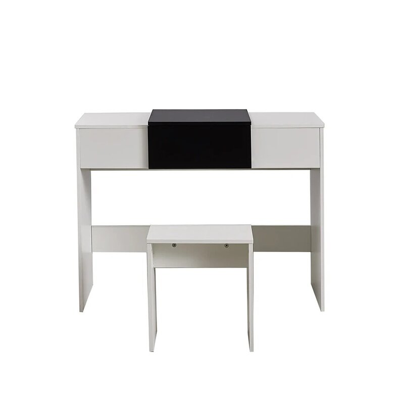 Preselling Dressing Modern Nordic MakeUp Table Furniture With Handy Lift Up Mirror with Storage Compartment