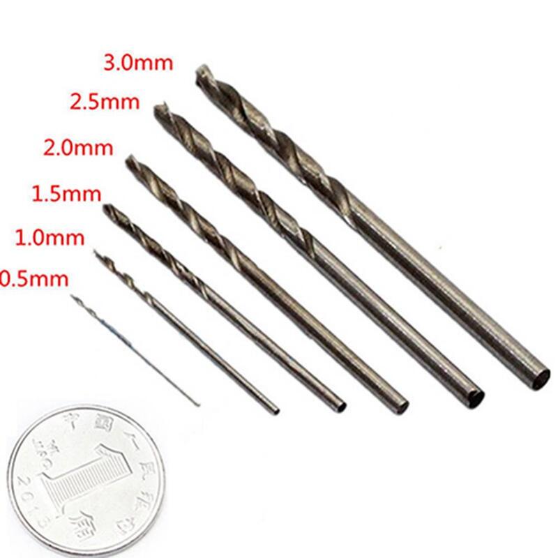 10 pz/set 0.3mm-3mm Mini Micro HSS spirale Twist Drill Bit Set di strumenti di perforazione