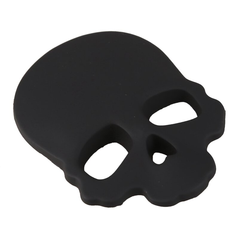 Schädel Knochen 3d design motorrad auto emblem abzeichen aufkleber schwarz