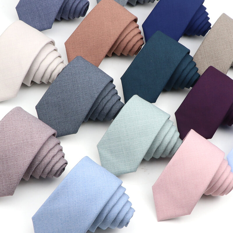 Cravate classique en Polyester pour hommes, cravate de couleur unie pour fête d'affaires, costume de mariage, chemise, cravate fine, accessoire