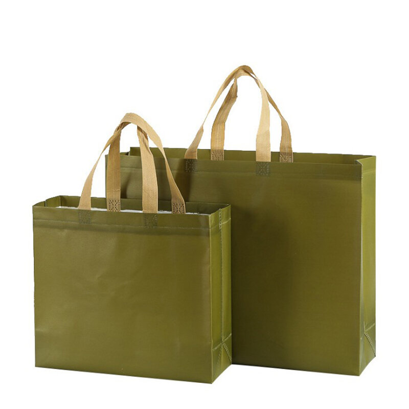 حقيبة تسوق قابلة للطي صديقة للبيئة قابلة لإعادة الاستخدام للجنسين ، حقيبة حمل كبيرة من القماش ، حقيبة قماشية غير منسوجة ، حقيبة كتف