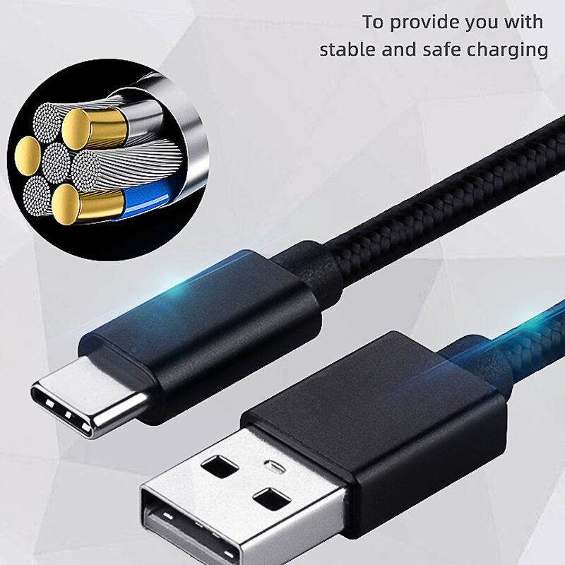 DATEN FROSCH Netzkabel für PS5/Xbox Serie S X Controller USB Typ C 1m/2m/3m Ladekabel für Playstation 5 Gamepad Zubehör