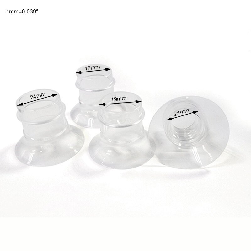 Flange Inserts 17/19/21/24mm Breast Pump Horn Caliber Size Converter Milk Cup Caliber Adapter Small Nipple Horn Cover