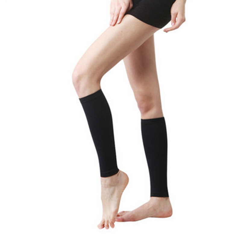 Unisex Sport Leg warmer Black Footless Compression Socks For RunningCompression Leg Sleeve Relieve Varicose Veins Circulation