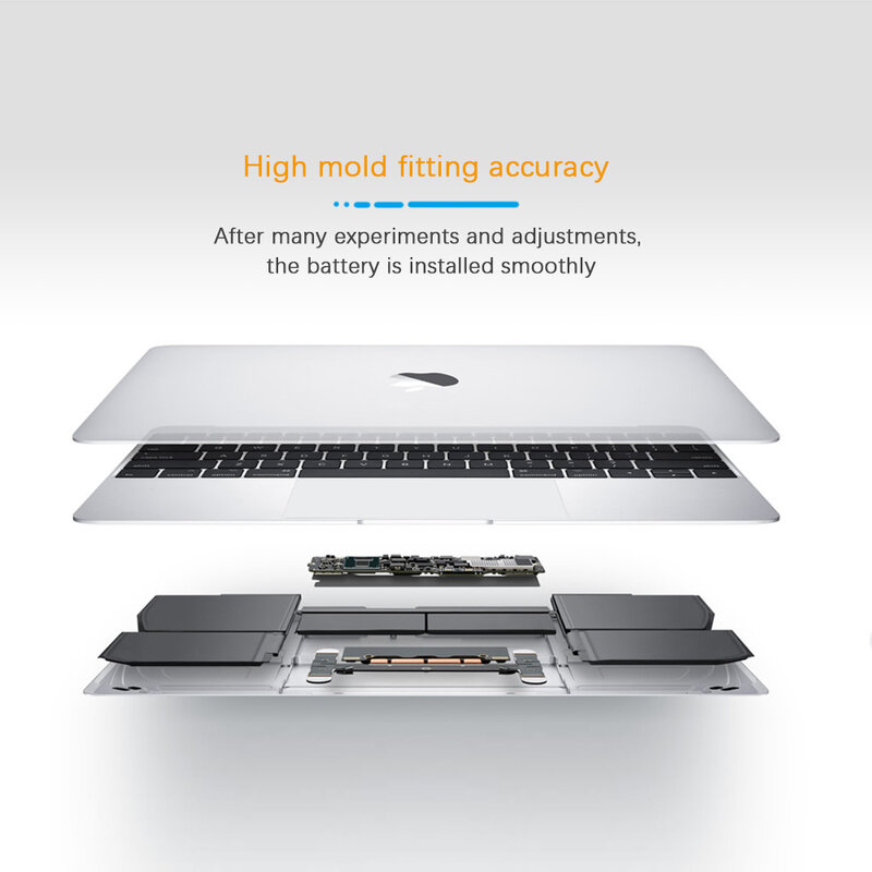 Baterai Laptop Camon untuk Baterai Notebook Apple MacBook Pro/Air A1278 A1502 A1398 A1466 A1370 A1322 A1369 A1375 A1405 A1406