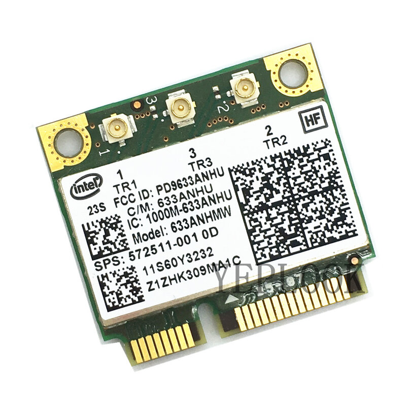Intel WiFi Card 633ANHMW 6300ANHU 6300 Dual Band 2.4G/5GHZ 450Mbps 802.11a/g/n Half Mini PCI-E Wireless Card for Lenovo Laptop