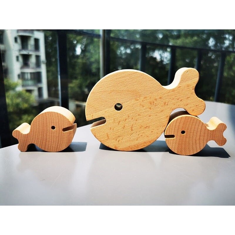 Dzieci ręcznie niemalowane drewniane lalki Peg ryby/dzieci surowe drewniane lalki zabawka-ryba ręcznie malowany obrazek rzemiosła wczesnego uczenia się