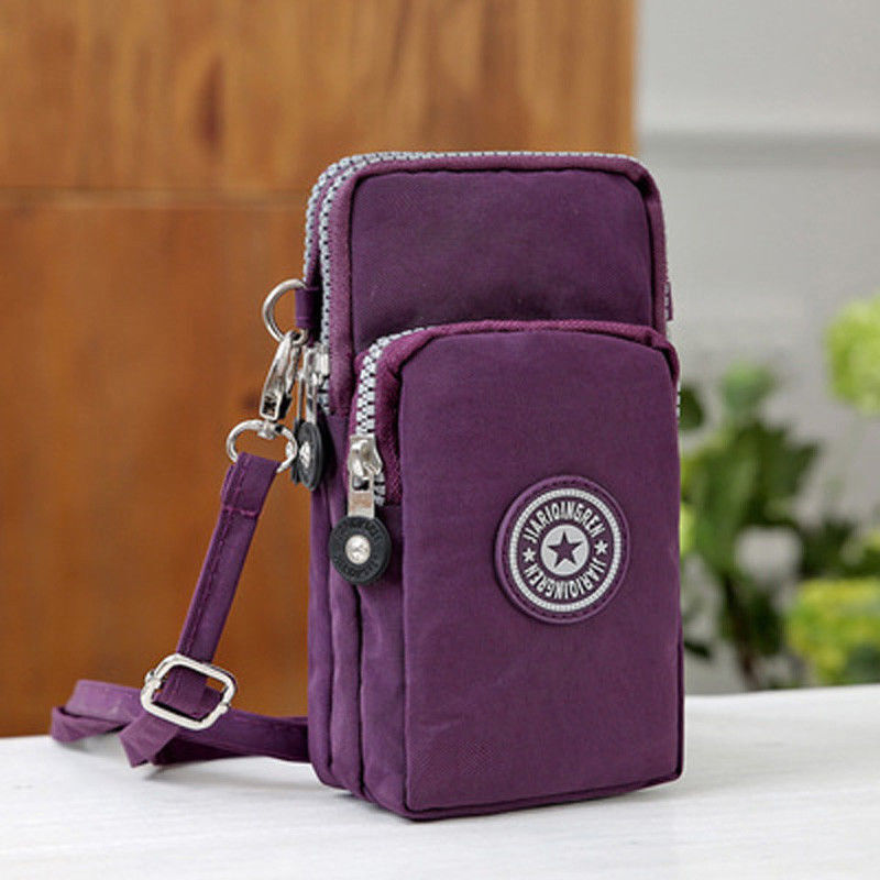 New Sports Wallet Phone Bag For Mobile Shoulder Bag Pouch Case Belt Handbag Purse Coin Wallet Retro Key Holder Small Money Bag