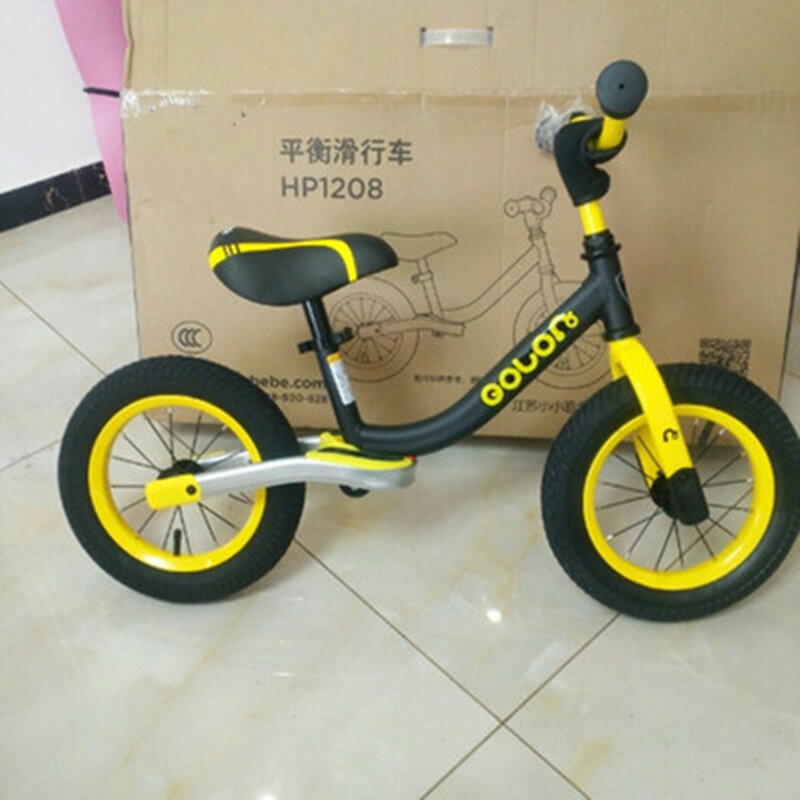 Scooter infantil ajustável sem pedal, para amortecedor de brinquedo, bicicleta para crianças pequenas