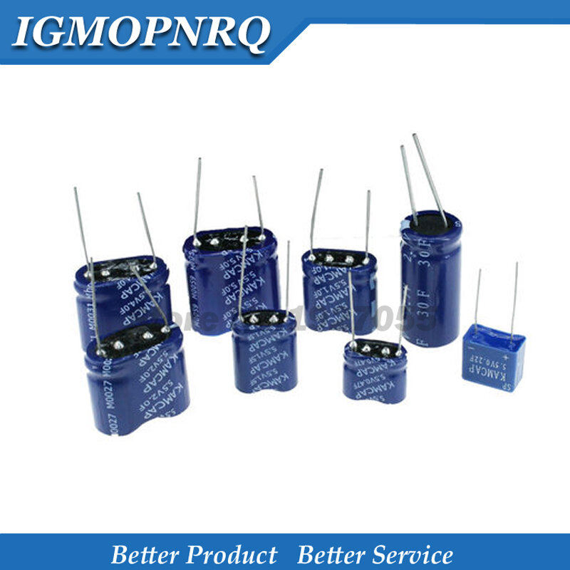 1PCS Super Kondensator Farad Kondensator Kombination Typ 5,5 V 0,5 F 1F 2F 3,5 F 4F 5F 7,5 F 10F 15F