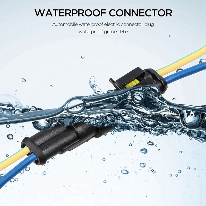 Zestaw wodoodpornych złącz samochodowych drut lutowniczy szybkie złącze elektryczne w okablowanie samochodowe Auto Seal Socket 1-6 wtyk pinowy