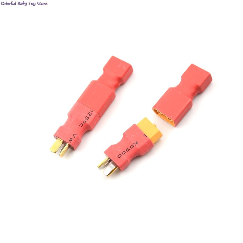1Pcs XT60 XT-60 T-Plug Deans Mannelijke & Vrouwelijke Geen Draad Adapter Connector Voor Lipo Acculader