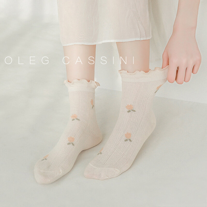 2021 New Summer Delivery Socks Combed Cotton Wide Mouth Loose Socks For Postpartum Women