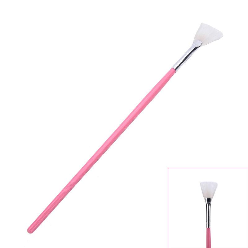 1 PCS Rosa di Figura del Ventilatore Pennello Pittura Disegno di Scintillio Unghie Artistiche Penna Pennelli Trucco ToolGradient