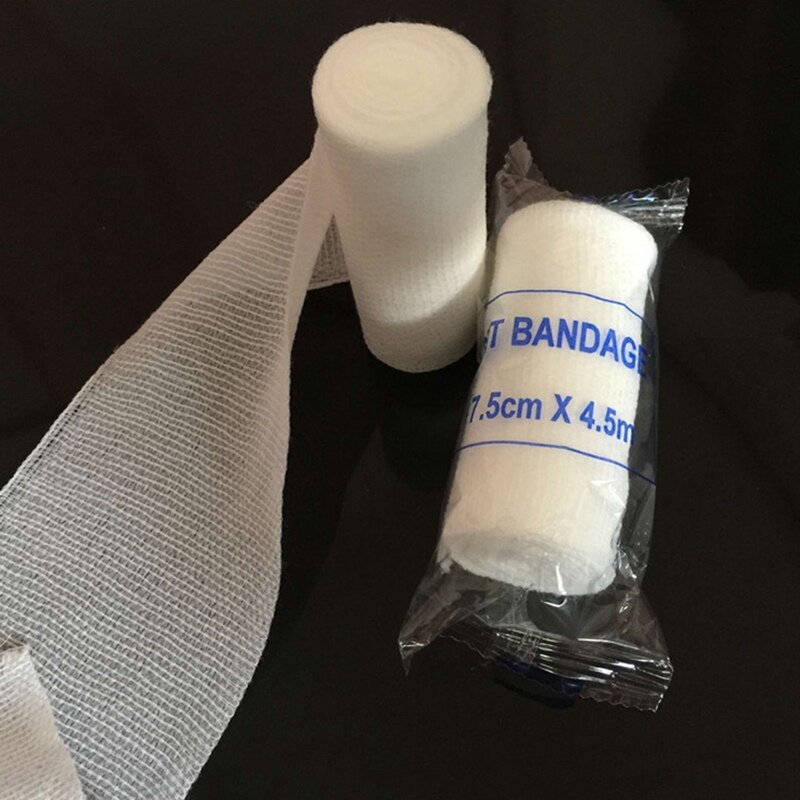 1 rotolo di bende elastiche per medicazione in Crepe per il lavoro a casa sport all'aria aperta trattamento con distorsione accessori per kit di emergenza