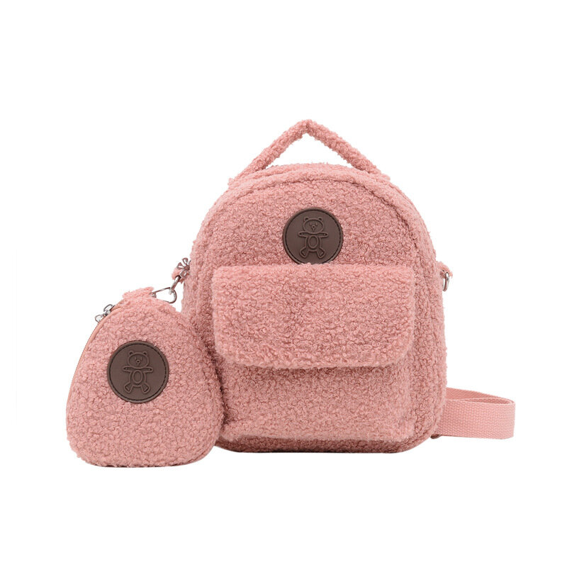 Mochila de oso personalizada con nombre para mujer, bolso portátil de viaje para niños, bolsa de compras, mochilas con forma de oso lindo