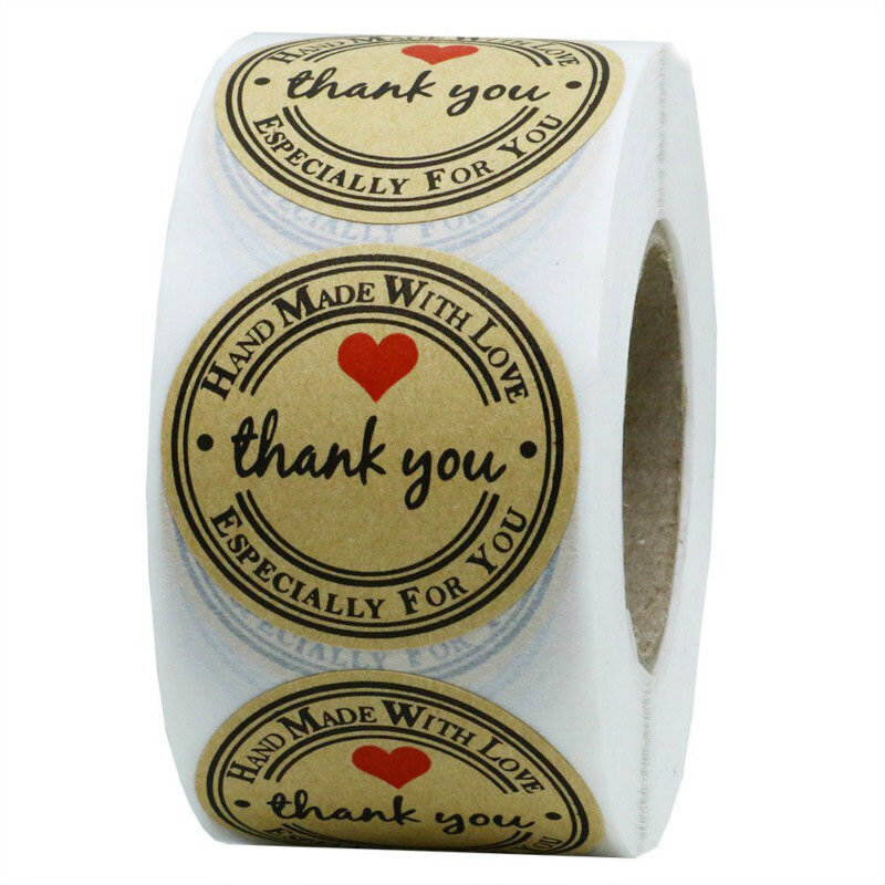 100-500 sztuk wiele stylów Kraft Gracias hiszpańskie etykiety z podziękowaniami naklejki ręcznie robione Scrapbooking naklejki papiernicze
