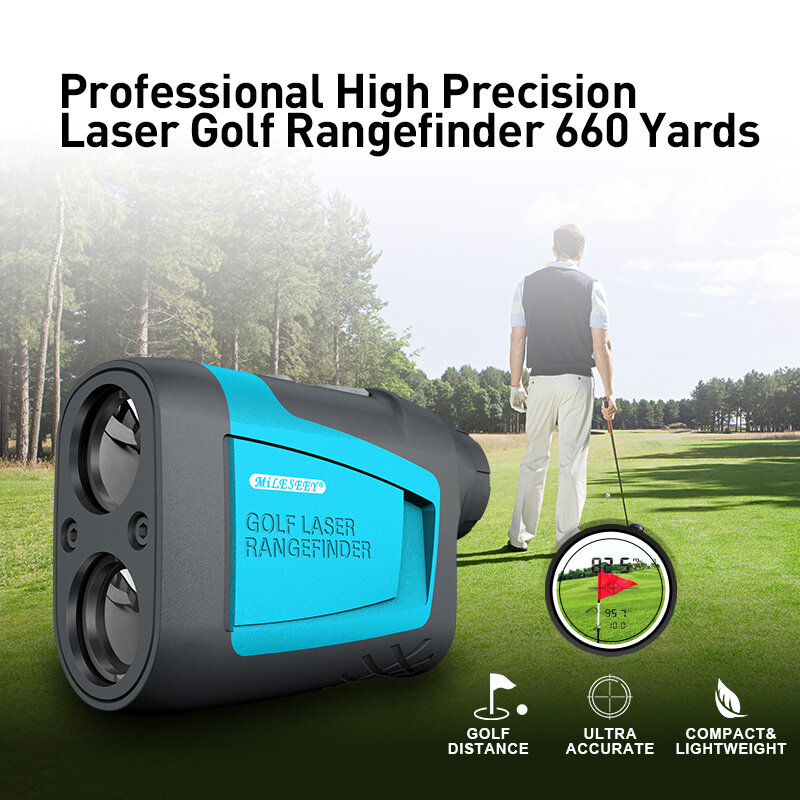 Mileseey PF210 600M Yd Golf Laser Rangefinder Mini Golf Rangefinder Sport Laser Measure Distance Meter Golf Rangefinder for Hunt