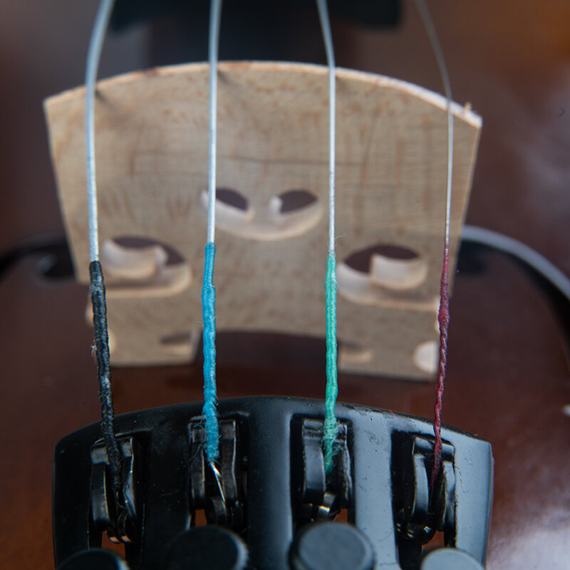 Cordas de violino requintado aço níquel, G D A & E núcleo inoxidável, 4pcs por conjunto