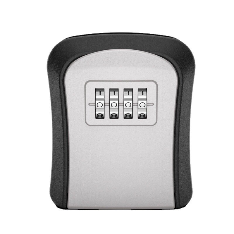 Wall Mounted Key Safe Box, intempéries, 4 combinação de dígitos, armazenamento Lock, Indoor e Outdoor