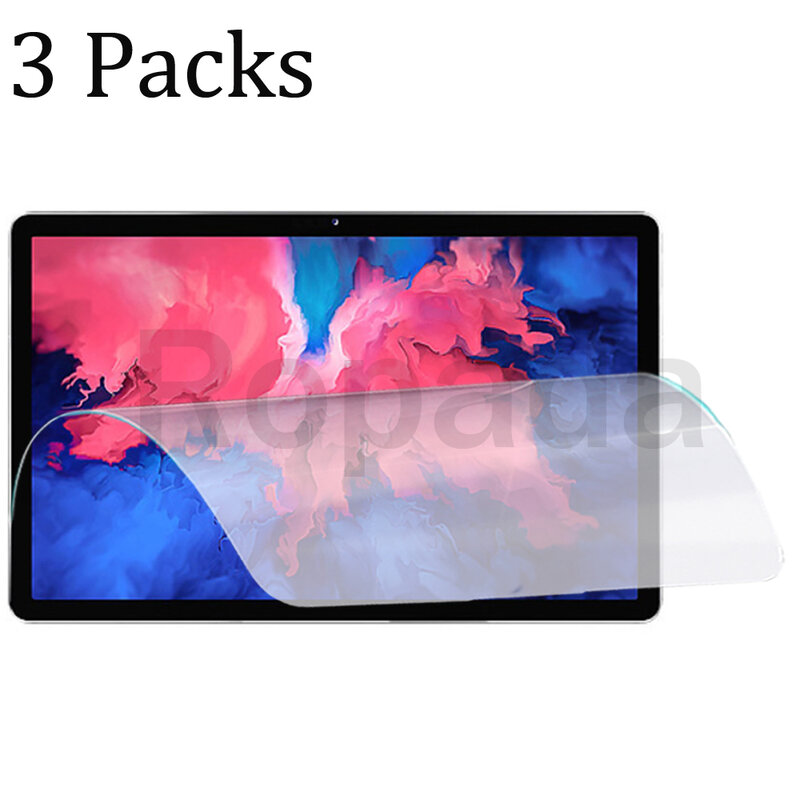 3 Paket Pelindung Layar PET Lembut untuk Lenovo Tab P11 TB-J606F Xiaoxin Pad 11 Film Tablet Pelindung