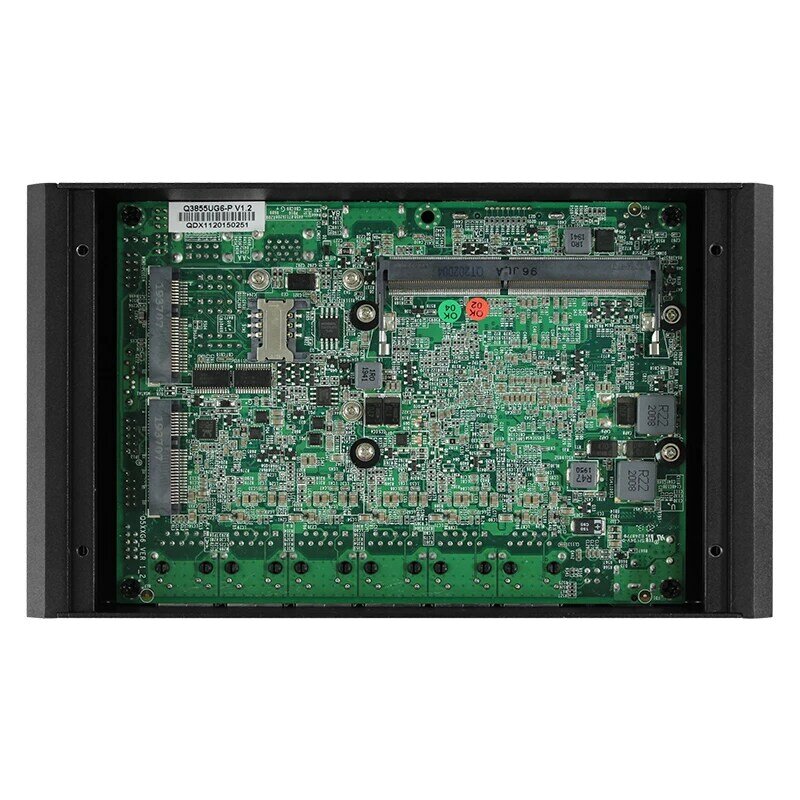Klassieke Mini Gaming Pc 4405 Cpu 6 Lan Fanless Firewall Vpn Zachte Router Draagbare Desktop Industriële Computer Offic