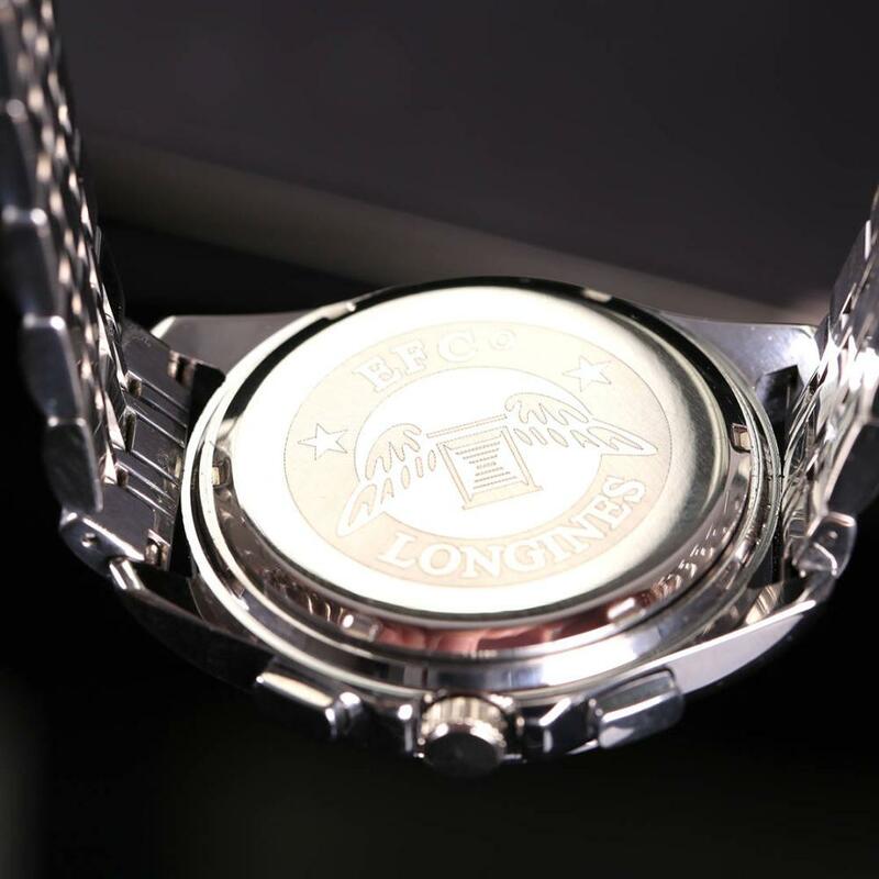 Longines-luxury Brand zegarki kwarcowe damskie zegarek ze stali nierdzewnej stalowy pasek zegarek klasyczny strój biznesowy męski zegarek