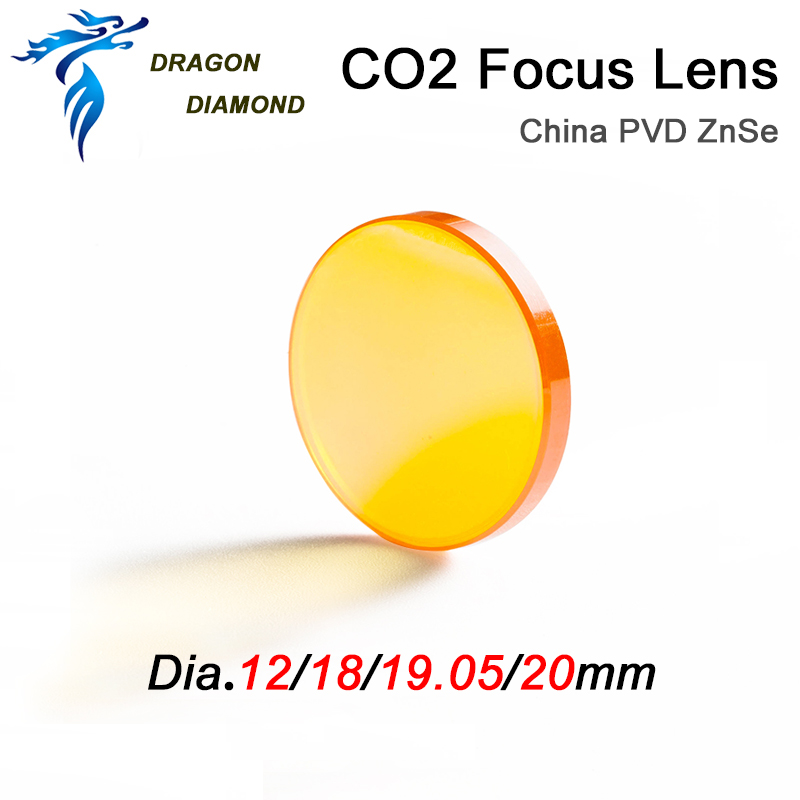 Co2 Fokus Objektiv China PVD ZnSe Dia.12/18/19.05/20mm FL38.1/50.8/63.5/76.2/101,6mm Für Laser Stecher Maschine