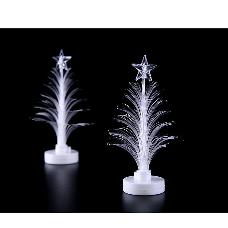 Lámpara LED de fibra óptica que cambia de Color, decoración de estrella de árbol de Navidad, luz nocturna para el hogar, boda, fiesta de Navidad, vacaciones