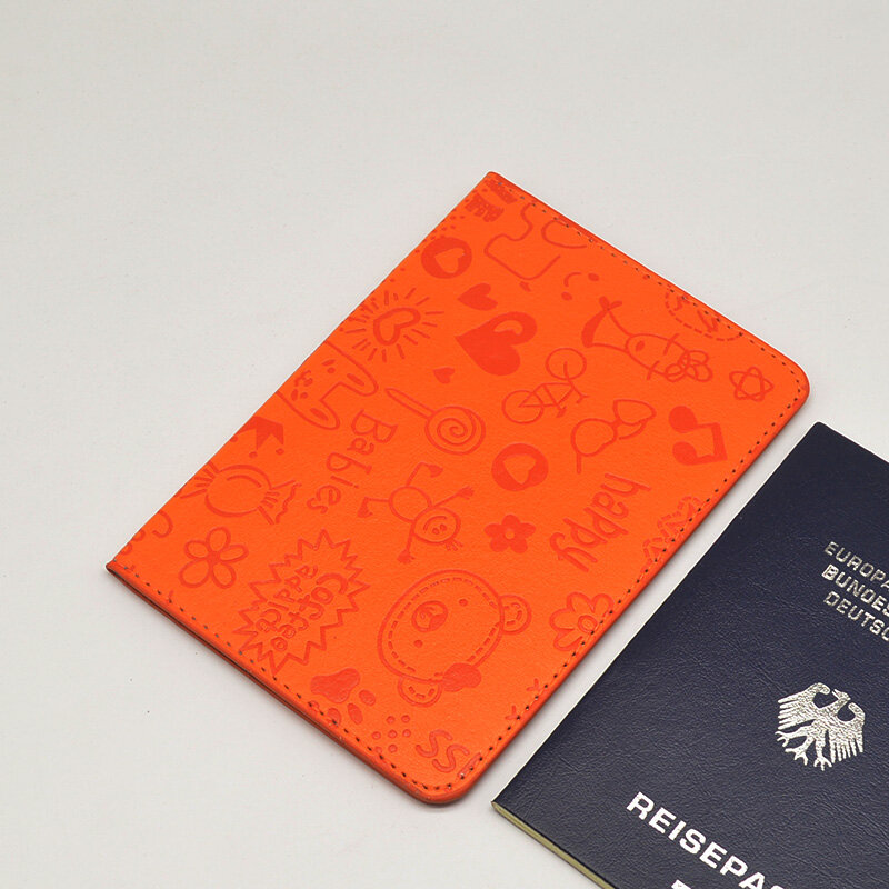 부드럽고 우아한 귀여운 여성 여권 커버, 여아용 핑크 블랙 커버, 여권 보호대 여행 여권 홀더 케이스