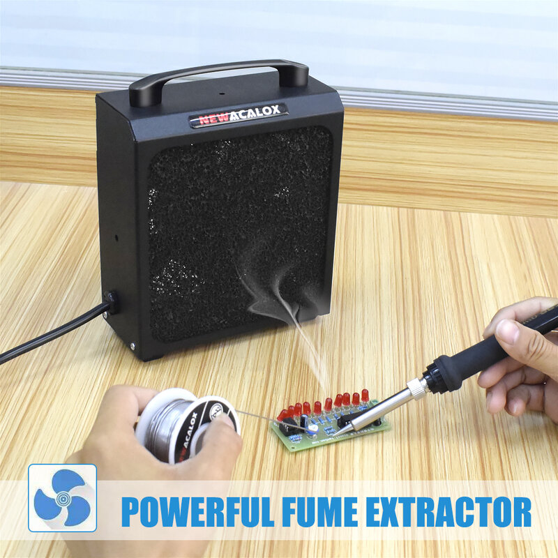 NEWACALOX 6 шт./лот фильтр с активированным углем губка для сварки вытяжной аппарат для курения припой поглотитель дыма ESD экстрактор дыма