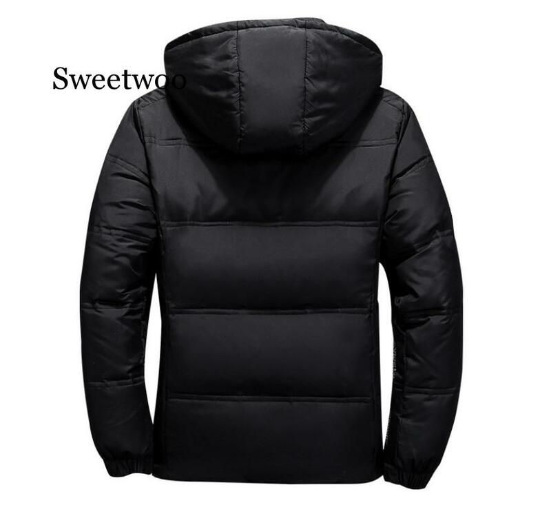 Abrigo elegante de invierno para hombre, chaqueta gruesa térmica de calidad, Parka, abrigo cálido