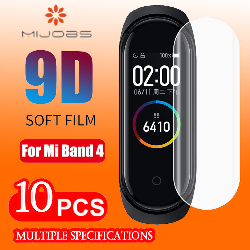 Para Mi Band 4 Protector de pantalla completa película de hidrogel para Xiaomi Mi Band 4 NFC película de pulsera inteligente para mi banda 4 accesorios